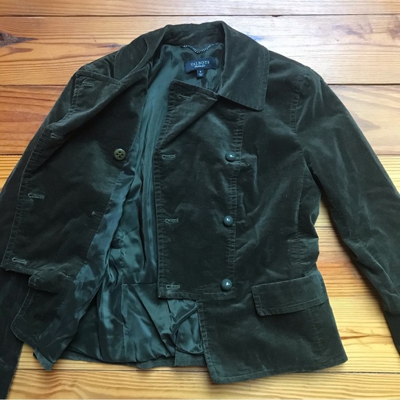 Talbots Velvet Double-Breasted Blazer, EUC, 8 - Picture 13 of 16
